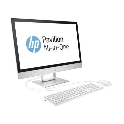 Моноблок HP Pavilion 24-r028ur, 23.8", Intel Pentium G4560T, 4Гб, 1000Гб, Intel HD Graphics 610, DVD-RW, Windows 10, белый [2mj53ea] HP