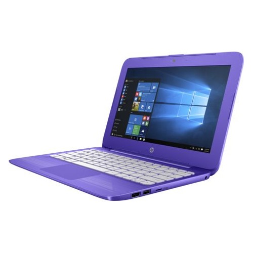 Ноутбук HP Stream 11-y009ur, 11.6", Intel Celeron N3060 1.6ГГц, 2Гб, 32Гб eMMC, Intel HD Graphics 400, Windows 10, 2EQ23EA, фиолетовый HP