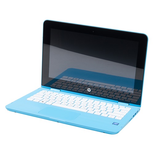 Ноутбук-трансформер HP x360 11-aa008ur, 11.6", IPS, Intel Celeron N3060 1.6ГГц, 2Гб, 32Гб eMMC, Intel HD Graphics 400, Windows 10, 2EQ07EA, голубой HP