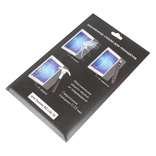 Защитное стекло DF hwSteel-39 для Huawei M3 Lite 10, прозрачная, 1 шт DF
