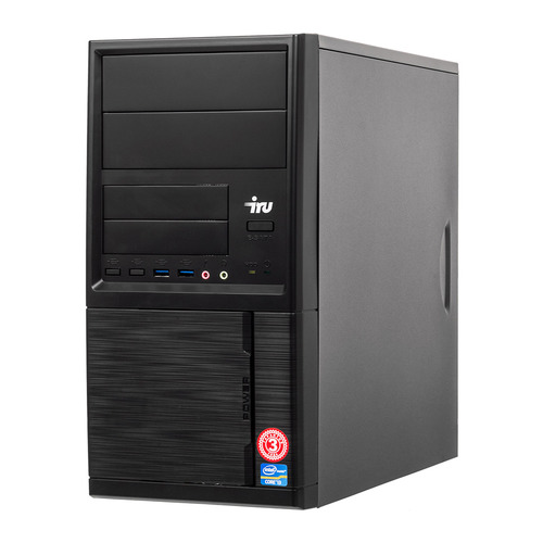 Компьютер IRU Office 110, Intel Celeron J3355, DDR3 4Гб, 500Гб, Intel HD Graphics 500, Windows 10 Professional, черный [1005581] IRU