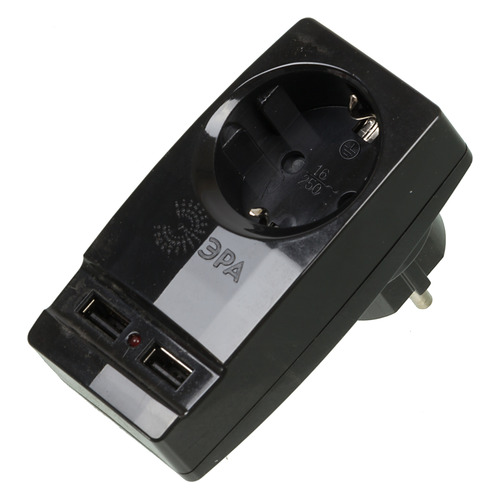 Адаптер-переходник ЭРА SP-1e-USB-B, черный [б0026333] ЭРА