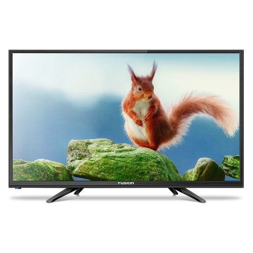 LED телевизор FUSION FLTV-24B100T "R", 23.6", HD READY (720p), черный FUSION