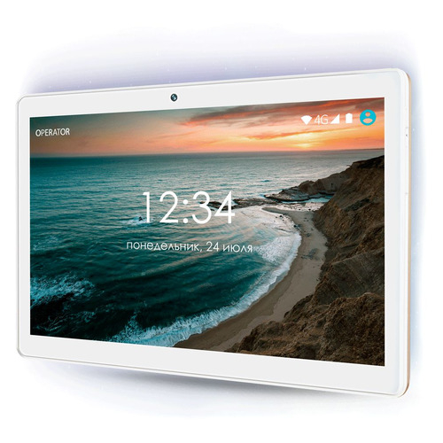 Планшет GINZZU GT-1050, 1GB, 16GB, 3G, 4G, Android 7.0 золотистый [00-00001106]