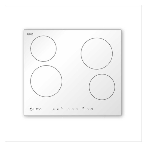 Варочная панель LEX EVH 640, Hi-Light, независимая, белый