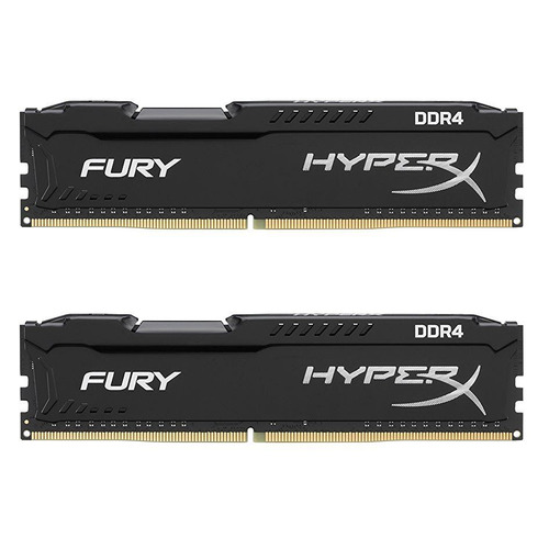 Модуль памяти KINGSTON HyperX FURY Black HX426C16FB2K2/16 DDR4 - 2x 8Гб 2666, DIMM, Ret