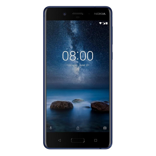 Смартфон NOKIA 8 Dual sim + Чехол, синий матовый