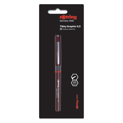 Ручка капиллярная Rotring TIKKY GRAPHIC (1904627) 0.3мм черные чернила блист.европод. 12 шт./кор.
Ручка капиллярная Rotring TIKKY GRAPHIC (1904627) 0.3мм черные чернила блист.европод. 12 шт./кор.