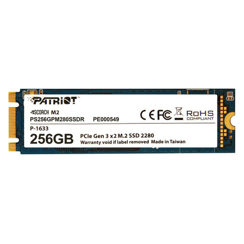 SSD накопитель Patriot Scorch PS256GPM280SSDR 256ГБ, M.2 2280, PCI-E x2, NVMe, PS256GPM280SSDR
SSD накопитель Patriot Scorch PS256GPM280SSDR 256ГБ, M.2 2280, PCI-E x2, NVMe, PS256GPM280SSDR