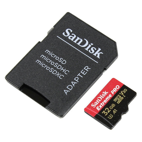 Карта памяти microSDHC UHS-I U3 SANDISK Extreme 32 ГБ, 100 МБ/с, Class 10, SDSQXCG-032G-GN6MA, 1 шт., переходник SD
Карта памяти microSDHC UHS-I U3 SANDISK Extreme 32 ГБ, 100 МБ/с, Class 10, SDSQXCG-032G-GN6MA, 1 шт., переходник SD
