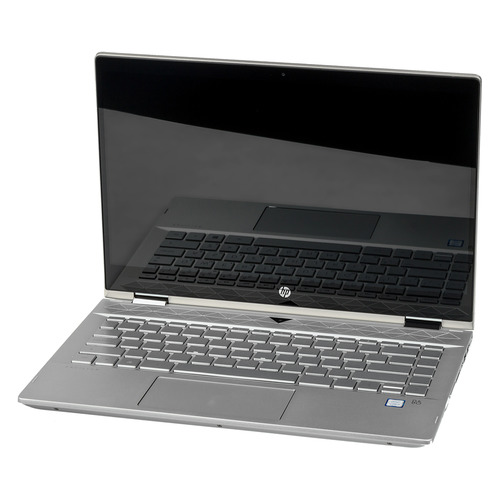 Ноутбук-трансформер HP Pavilion x360 14-cd0017ur, 14&quot;, Intel Core i5 8250U 1.6ГГц, 8Гб, 256Гб SSD, Intel UHD Graphics 620, Windows 10, 4HA89EA, золотистый