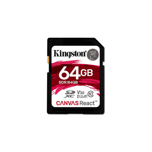 Карта памяти SDXC UHS-I U3 KINGSTON Canvas React 64 ГБ, 100 МБ/с, 100X, Class 10, SDR/64GB, 1 шт.
Карта памяти SDXC UHS-I U3 KINGSTON Canvas React 64 ГБ, 100 МБ/с, 100X, Class 10, SDR/64GB, 1 шт.