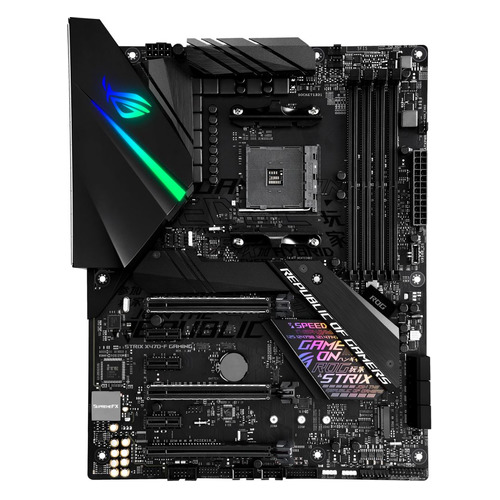 Материнская плата ASUS ROG STRIX X470-F GAMING, SocketAM4, AMD X470, ATX, Ret Материнская плата ASUS ROG STRIX X470-F GAMING, SocketAM4, AMD X470, ATX, Ret