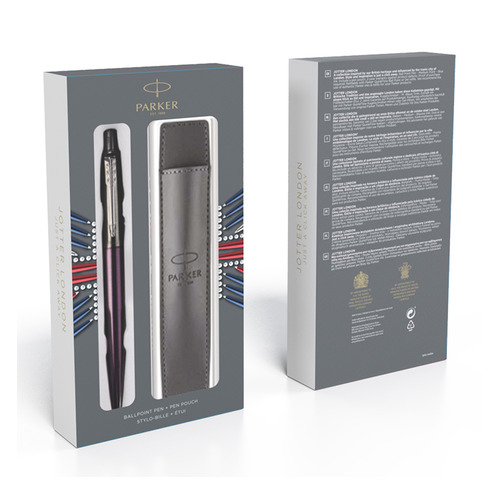 Набор Parker Jotter Core K63 (2073805) Victoria Violet CT ручка шариковая M синие чернила в компл.:ч
Набор Parker Jotter Core K63 (2073805) Victoria Violet CT ручка шариковая M синие чернила в компл.:ч