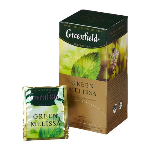Чай Greenfield Green Melissa зеленый мелисса 25пак. карт/уп. (0435-10) 10 шт./кор., Green Melissa
Чай Greenfield Green Melissa зеленый мелисса 25пак. карт/уп. (0435-10) 10 шт./кор., Green Melissa