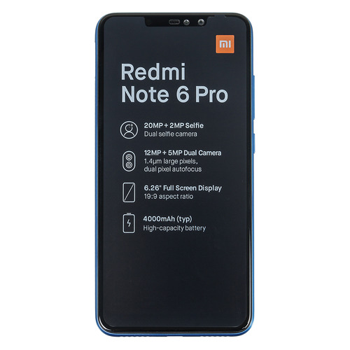 Смартфон XIAOMI Redmi Note 6 Pro 32Gb, голубой