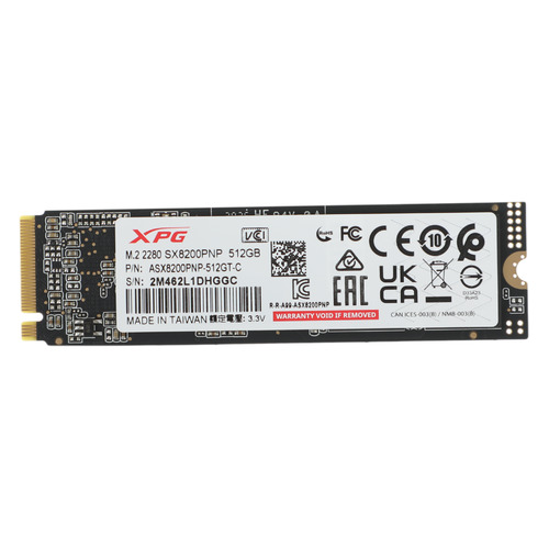 SSD накопитель A-Data XPG SX8200 Pro ASX8200PNP-512GT-C 512ГБ, M.2 2280, PCI-E x4, NVMe, ASX8200PNP-512GT-C
SSD накопитель A-Data XPG SX8200 Pro ASX8200PNP-512GT-C 512ГБ, M.2 2280, PCI-E x4, NVMe, ASX8200PNP-512GT-C