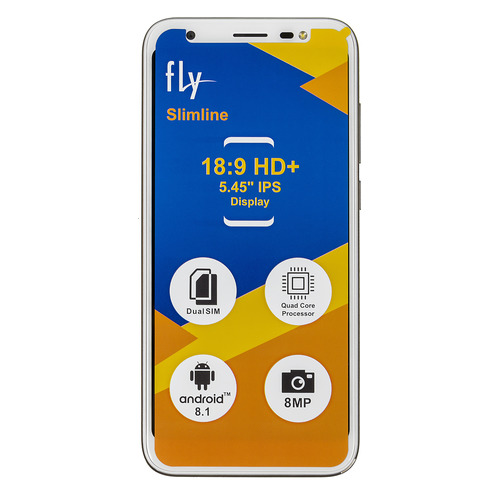 Смартфон FLY Slimline 8Gb, шампань