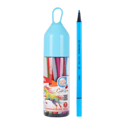 Упаковка фломастеров Deli ColoRun EC10516, смываемые, 18 цв., пластиковая туба, EC10516
Упаковка фломастеров Deli ColoRun EC10516, смываемые, 18 цв., пластиковая туба, EC10516