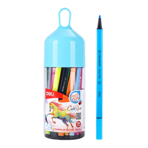 Упаковка фломастеров Deli ColoRun EC10536, смываемые, 36 цв., пластиковая туба, EC10536
Упаковка фломастеров Deli ColoRun EC10536, смываемые, 36 цв., пластиковая туба, EC10536