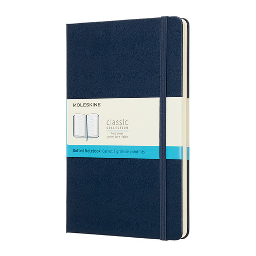 Блокнот Moleskine CLASSIC Large 130х210мм 240стр. пунктир твердая обложка синий сапфир Блокнот Moleskine CLASSIC Large 130х210мм 240стр. пунктир твердая обложка синий сапфир