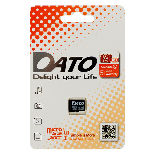 Карта памяти microSDXC UHS-I U1 DATO 128 ГБ, 80 МБ/с, Class 10, DTTF128GUIC10, 1 шт., DTTF128GUIC10
Карта памяти microSDXC UHS-I U1 DATO 128 ГБ, 80 МБ/с, Class 10, DTTF128GUIC10, 1 шт., DTTF128GUIC10