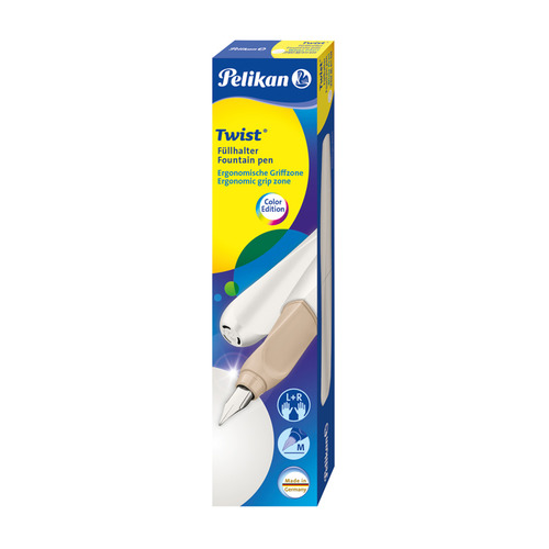 Ручка перьев. Pelikan Office Twist Classy Neutral P457 (PL811439) белый жемчуг M кор.карт., Twist Classy Neutral P457
Ручка перьев. Pelikan Office Twist Classy Neutral P457 (PL811439) белый жемчуг M кор.карт., Twist Classy Neutral P457