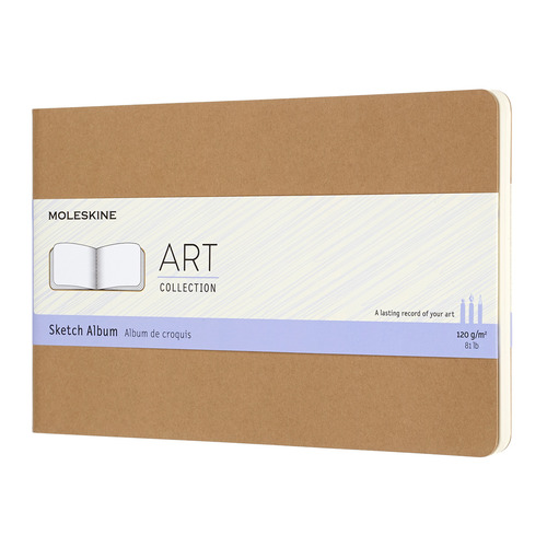 Блокнот для рисования Moleskine ART CAHIER SKETCH ALBUM 130х210мм обложка картон 88стр. бежевый 6 шт./кор.