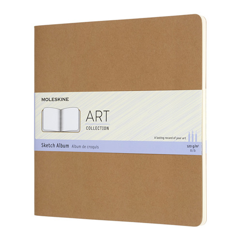 Блокнот для рисования Moleskine ART CAHIER SKETCH ALBUM 190x190мм обложка картон 88стр. бежевый 6 шт./кор.