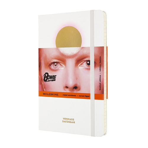 Блокнот Moleskine LE DAVID BOWIE Large 130х210мм 192стр. линейка твердая обложка белый
Блокнот Moleskine LE DAVID BOWIE Large 130х210мм 192стр. линейка твердая обложка белый