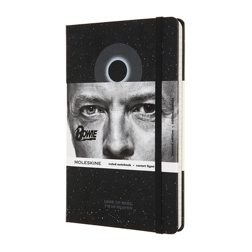 Блокнот Moleskine LE DAVID BOWIE Large 130х210мм 192стр. линейка твердая обложка черный
Блокнот Moleskine LE DAVID BOWIE Large 130х210мм 192стр. линейка твердая обложка черный