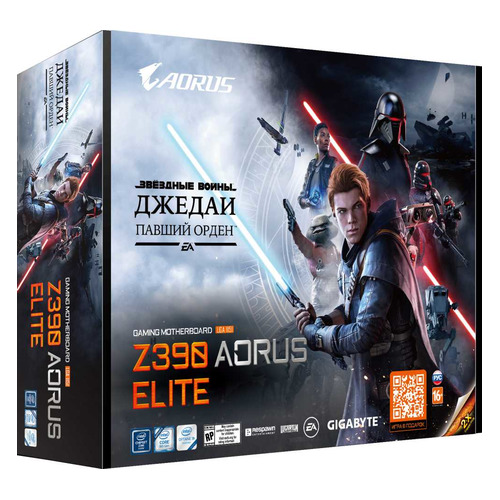 Материнская плата GIGABYTE Z390 AORUS ELITE Star Wars Edition, LGA 1151v2, Intel Z390, ATX, Ret
Материнская плата GIGABYTE Z390 AORUS ELITE Star Wars Edition, LGA 1151v2, Intel Z390, ATX, Ret