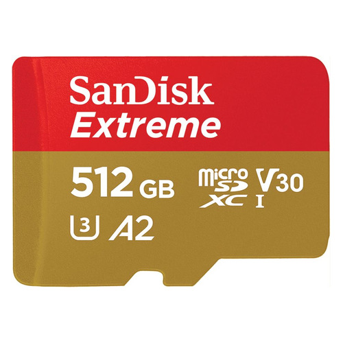 Карта памяти microSD UHS-I U3 Sandisk Extreme 512 ГБ, 160 МБ/с, Class 10, SDSQXA1-512G-GN6MA, 1 шт., переходник SD, SDSQXA1-512G-GN6MA
Карта памяти microSD UHS-I U3 Sandisk Extreme 512 ГБ, 160 МБ/с, Class 10, SDSQXA1-512G-GN6MA, 1 шт., переходник SD, SDSQXA1-512G-GN6MA
