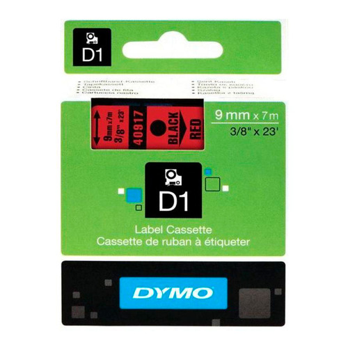 Картридж DYMO D1, черный / красный / 9мм, черный шрифт, красный фон, 7м ( S0720720, D1
Картридж DYMO D1, черный / красный / 9мм, черный шрифт, красный фон, 7м ( S0720720, D1