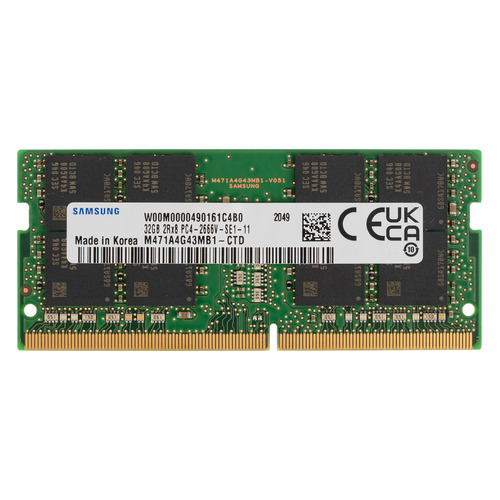 Модуль памяти Samsung M471A4G43MB1-CTD DDR4 - 32ГБ 2666, SO-DIMM, OEM, original, M471A4G43MB1-CTD
Модуль памяти Samsung M471A4G43MB1-CTD DDR4 - 32ГБ 2666, SO-DIMM, OEM, original, M471A4G43MB1-CTD