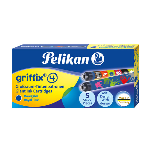 Картридж Pelikan School Griffix 4001 GTP (PL960583) синие чернила для ручек перьевых (5шт), Griffix 4001 GTP
Картридж Pelikan School Griffix 4001 GTP (PL960583) синие чернила для ручек перьевых (5шт), Griffix 4001 GTP