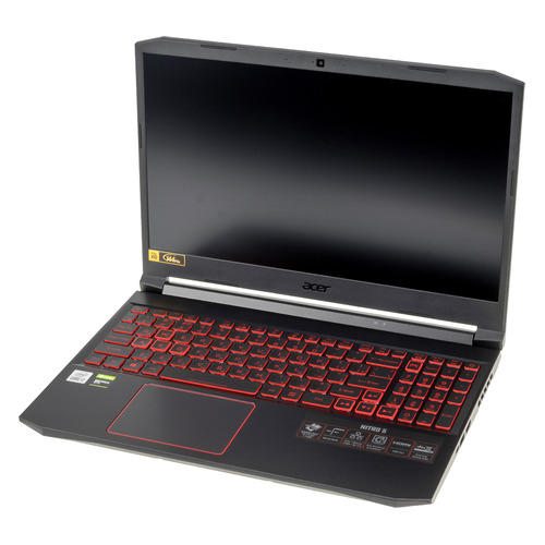 фото Ноутбук acer nitro 5 an515-55-77bz, 15.6", ips, intel core i7 10750h 8гб, 512гб ssd, nvidia geforce gtx 1650 - 4096 мб, noos, nh.q7mer.009, черный