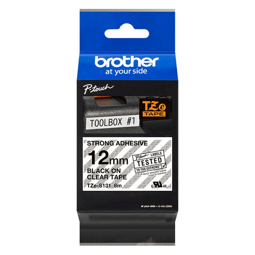Картридж Brother TZeS131, 12мм, черный шрифт, прозрачный фон, 8м ( TZES131, TZeS131
Картридж Brother TZeS131, 12мм, черный шрифт, прозрачный фон, 8м ( TZES131, TZeS131