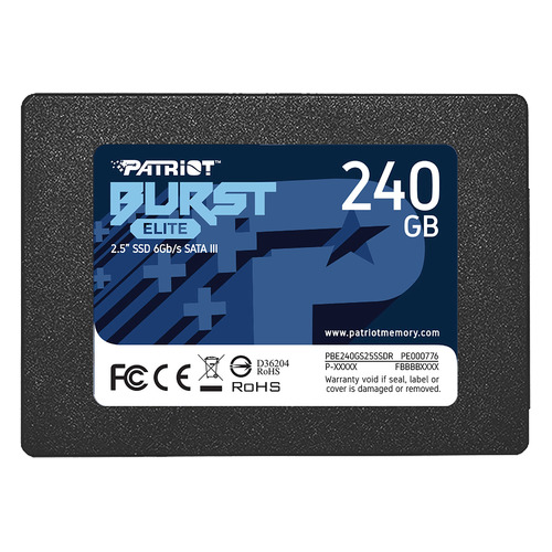 SSD накопитель Patriot Burst Elite PBE240GS25SSDR 240ГБ, 2.5", SATA III, PBE240GS25SSDR
SSD накопитель Patriot Burst Elite PBE240GS25SSDR 240ГБ, 2.5", SATA III, PBE240GS25SSDR