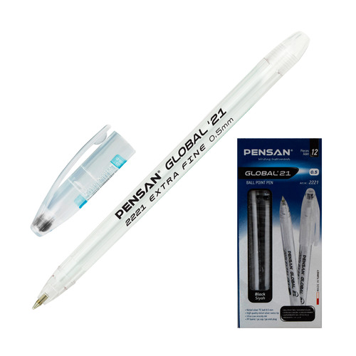 Ручка шариков. Pensan Global (2221-2BLACK) прозрачный d=0.5мм 1стерж. игловидный пиш. наконечник лин 12 шт./кор., Global
Ручка шариков. Pensan Global (2221-2BLACK) прозрачный d=0.5мм 1стерж. игловидный пиш. наконечник лин 12 шт./кор., Global