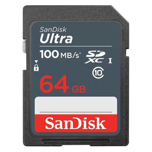 Карта памяти SDXC UHS-I Sandisk Ultra 64 ГБ, 100 МБ/с, Class 10, SDSDUNR-064G-GN3IN, 1 шт., SDSDUNR-064G-GN3IN
Карта памяти SDXC UHS-I Sandisk Ultra 64 ГБ, 100 МБ/с, Class 10, SDSDUNR-064G-GN3IN, 1 шт., SDSDUNR-064G-GN3IN