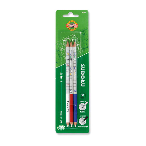Карандаш Koh-i-Noor Sudoku 1350 1350003001BLRU, круглый, блистер, 1шт 24 шт./кор., Sudoku 1350
Карандаш Koh-i-Noor Sudoku 1350 1350003001BLRU, круглый, блистер, 1шт 24 шт./кор., Sudoku 1350