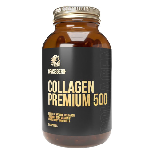 Коллаген GRASSBERG Collagen Premium + Vitamin C, капсулы, 60шт, без вкуса, Collagen Premium + Vitamin C
Коллаген GRASSBERG Collagen Premium + Vitamin C, капсулы, 60шт, без вкуса, Collagen Premium + Vitamin C