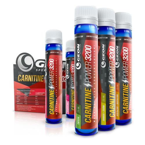 Жиросжигатель GEON Carnitine Power, 20x25мл, 20, ампулы, 500мл, клубничный мохито, Carnitine Power
Жиросжигатель GEON Carnitine Power, 20x25мл, 20, ампулы, 500мл, клубничный мохито, Carnitine Power