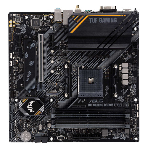 Материнская плата ASUS TUF GAMING B550M-E WIFI, SocketAM4, AMD B550, mATX, Ret, TUF GAMING B550M-E WIFI 
Материнская плата ASUS TUF GAMING B550M-E WIFI, SocketAM4, AMD B550, mATX, Ret, TUF GAMING B550M-E WIFI