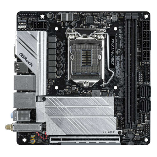 Материнская плата ASROCK Z590M-ITX/AX, LGA 1200, Intel Z590, mini-ITX, Ret, Z590M-ITX/AX
Материнская плата ASROCK Z590M-ITX/AX, LGA 1200, Intel Z590, mini-ITX, Ret, Z590M-ITX/AX