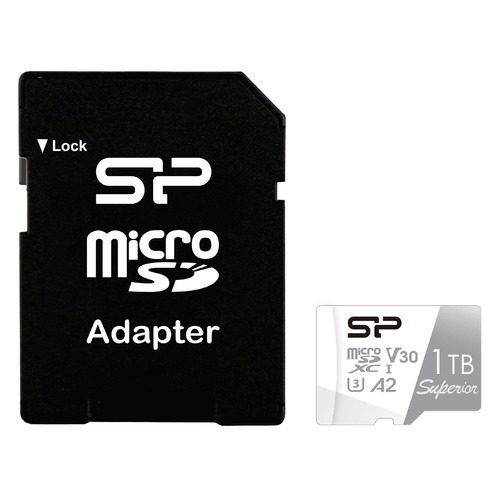 Карта памяти microSDXC UHS-I U3 Silicon Power Superior 1024 ГБ, 100 МБ/с, Class 10, SP001TBSTXDA2V20SP, 1 шт., переходник SD, SP001TBSTXDA2V20SP
Карта памяти microSDXC UHS-I U3 Silicon Power Superior 1024 ГБ, 100 МБ/с, Class 10, SP001TBSTXDA2V20SP, 1 шт., переходник SD, SP001TBSTXDA2V20SP