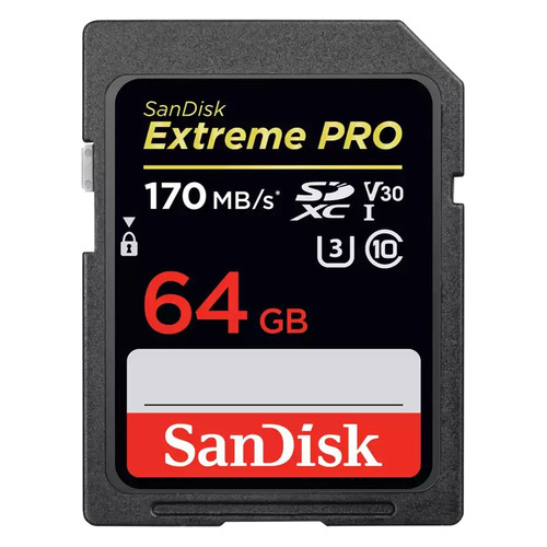 Карта памяти SDXC UHS-I U3 Sandisk Extreme Pro 64 ГБ, 170 МБ/с, Class 10, SDSDXXY-064G-GN4IN, 1 шт., SDSDXXY-064G-GN4IN
Карта памяти SDXC UHS-I U3 Sandisk Extreme Pro 64 ГБ, 170 МБ/с, Class 10, SDSDXXY-064G-GN4IN, 1 шт., SDSDXXY-064G-GN4IN