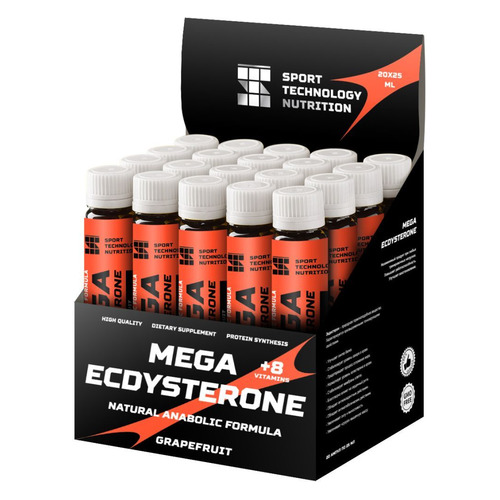 Экдистерон SPORT TECHNOLOGY NUTRITION Mega Ecdycterone, 20x25мл, жидкость, грейпфрут, Mega Ecdycterone
Экдистерон SPORT TECHNOLOGY NUTRITION Mega Ecdycterone, 20x25мл, жидкость, грейпфрут, Mega Ecdycterone