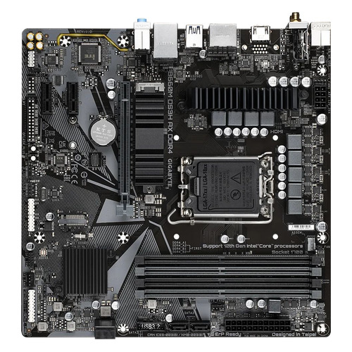 Материнская плата GIGABYTE B660M DS3H AX DDR4, LGA 1700, Intel B660, mATX, Ret, B660M DS3H AX DDR4
Материнская плата GIGABYTE B660M DS3H AX DDR4, LGA 1700, Intel B660, mATX, Ret, B660M DS3H AX DDR4
